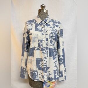 Vans Denim Pattern Shirt - Women M